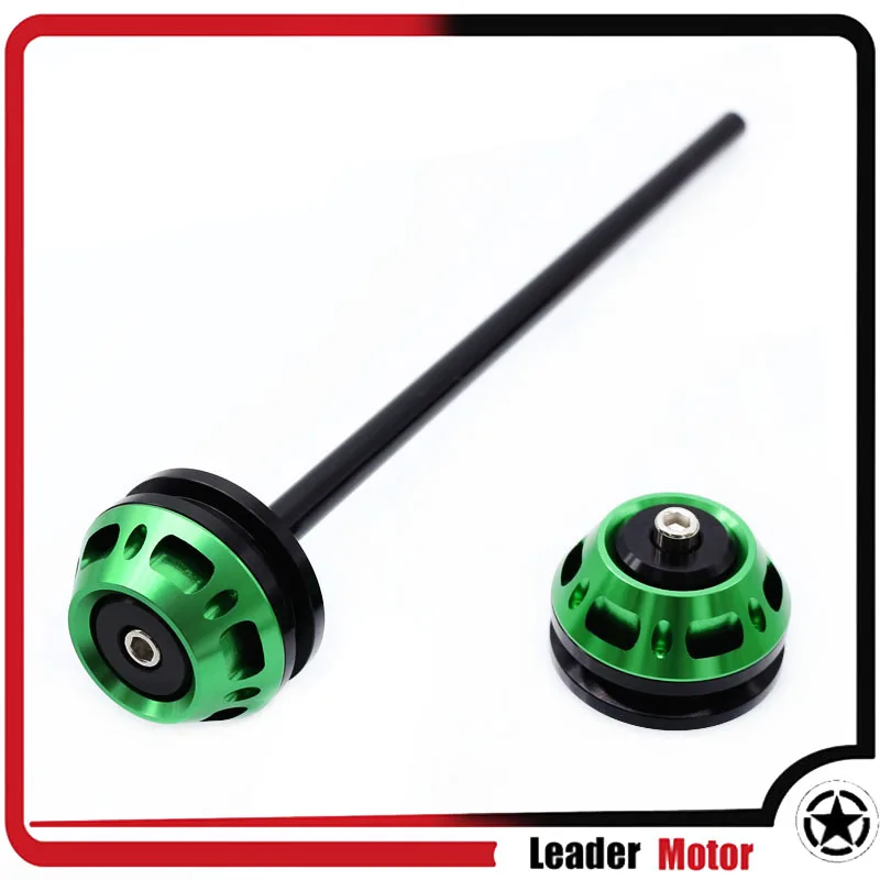 

For Kawasaki Z800 2013-2016 Z1000 2014-2017 Motorcycle Accessories CNC Aluminum Front Axle Fork Crash Sliders Wheel Protector