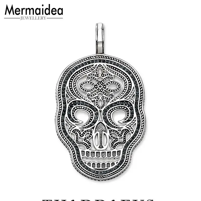 

Pendant Skull Mask 2019 Brand Fashion Jewelry Bijoux Necklace Accessories 925 Sterling Silver Gift For Woman Men