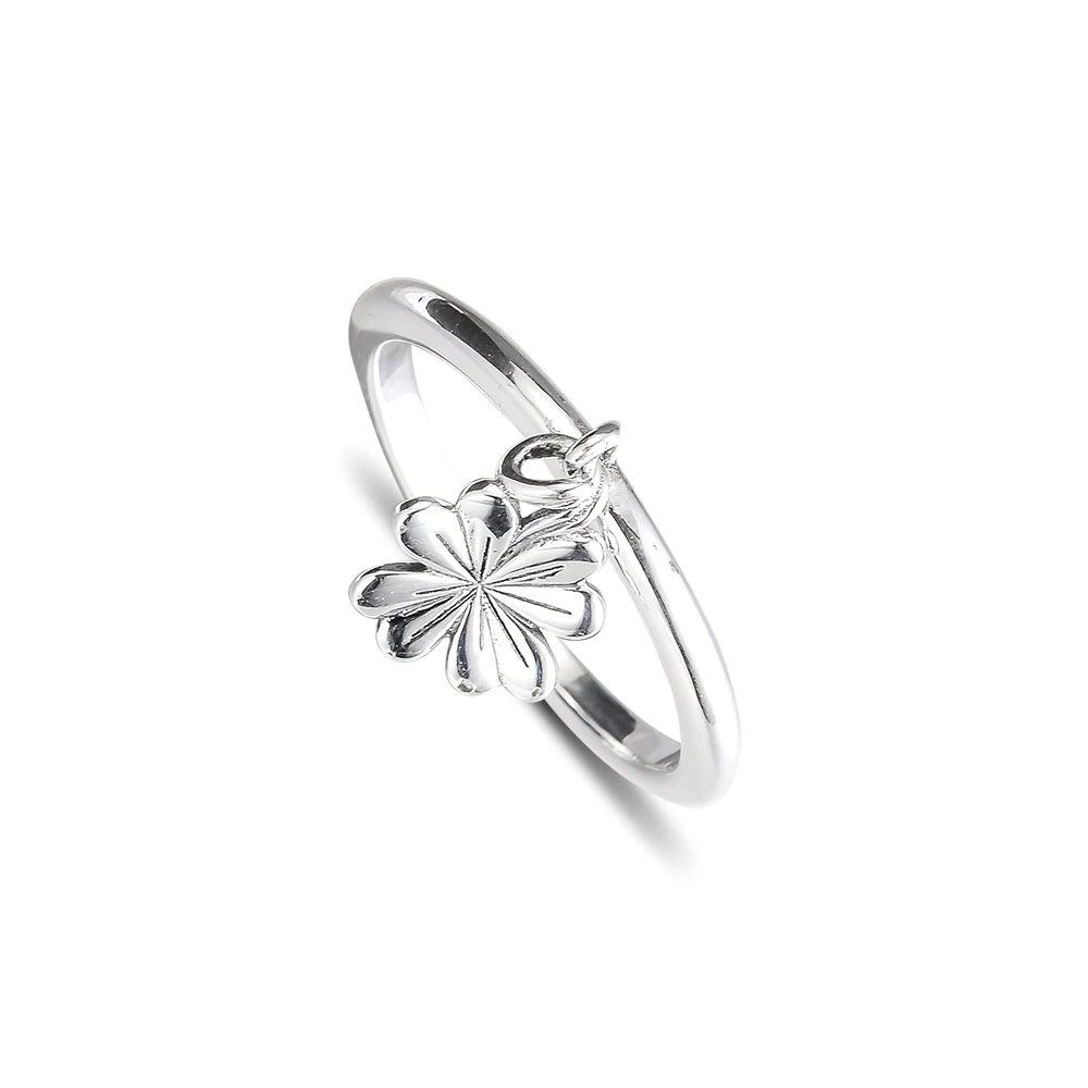 

925 Sterling Silver Rings Hanging Clover Ring Fashion Rings for Women anillos plata 925 para mujer pierscionki