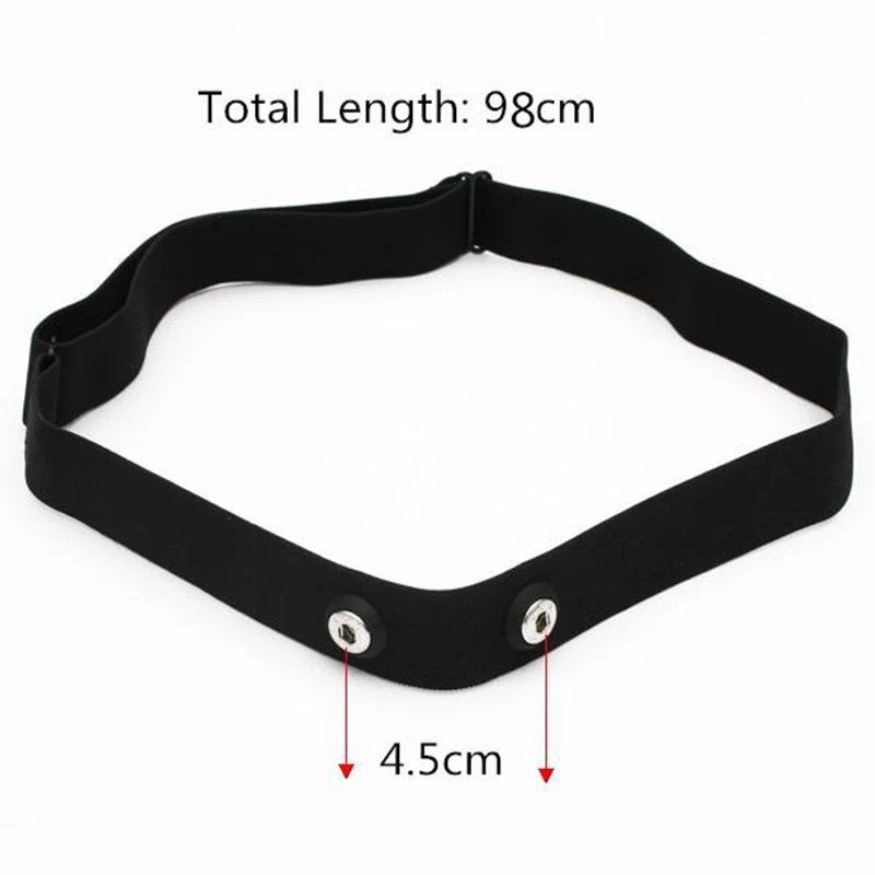 16 Elastic Chest Belt Strap Bands for Wahoo Polar Garmin Runtastic Bluetooth ANT+ 5.3KHz Heart Rate Sensor Monitor Transmitter