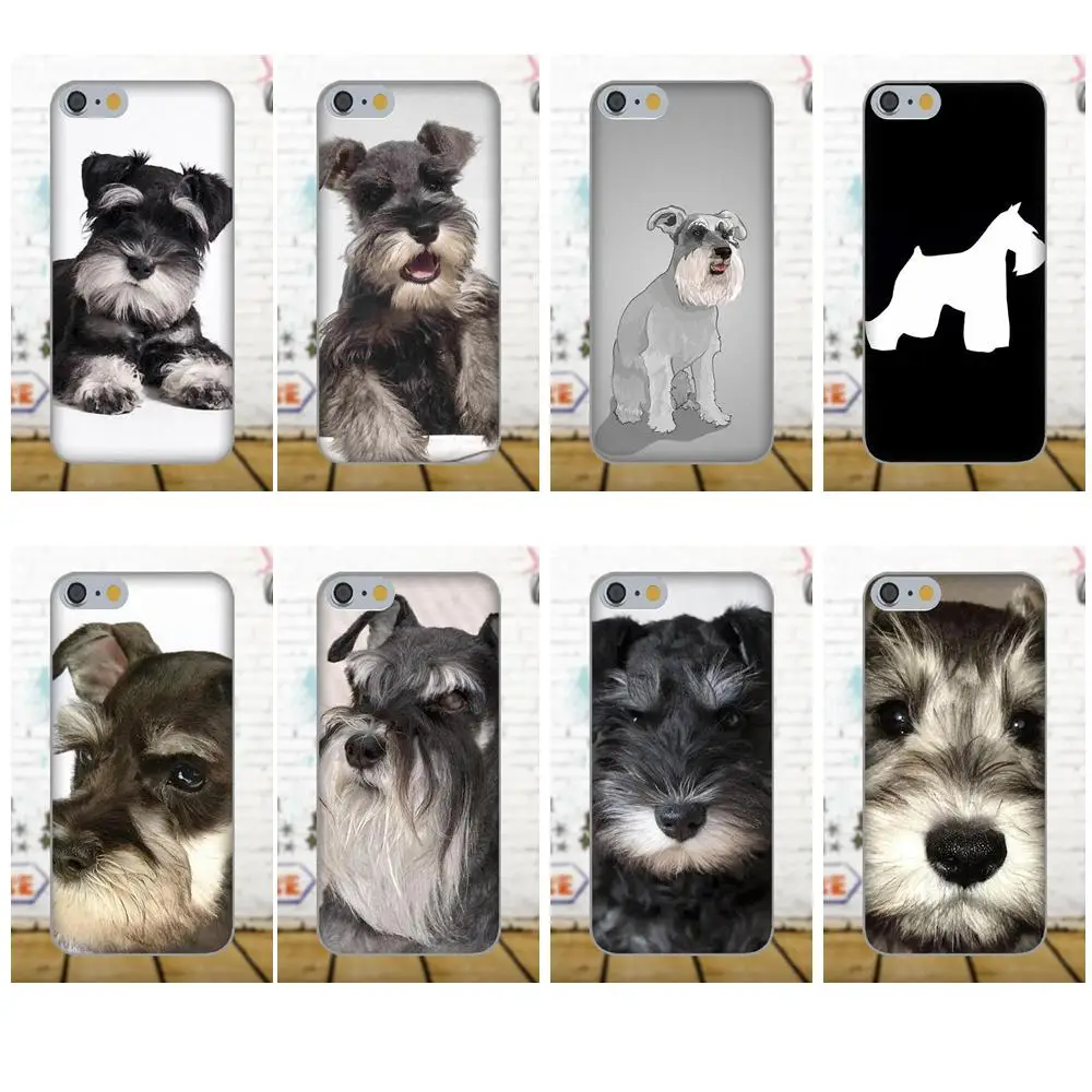 

Schnauzer For Galaxy A3 A5 A7 J1 J3 J5 J7 S5 S6 S7 S8 S9 edge Plus 2016 2017 Personalized Mobile Phone Shell Transparent TPU