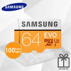 Samsung Evo + Plus 64 GB SDHC gps карт записки C10 64 GB SDXC U3 картао SD смартфон флэш-карты памяти скидка