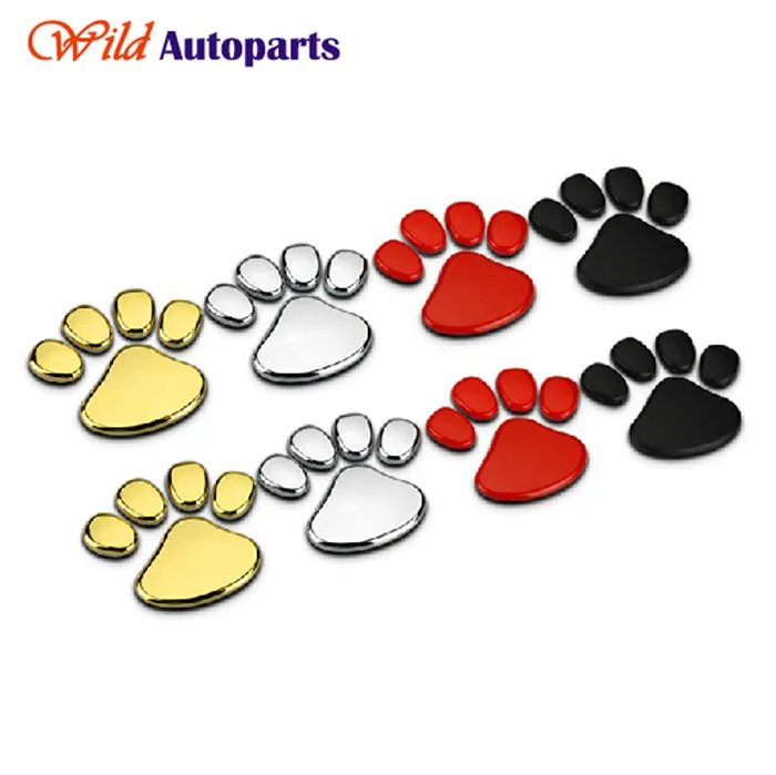 Auto 3D Metal Bear Paw Pet Animal Footprints Logo ...