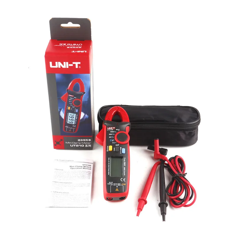 

Original UNI-T Mini Clamp Meter UT210A/B/C/D/E True RMS VFC NCV Current Voltage Capacitance meter Clamp Digital Multimeter