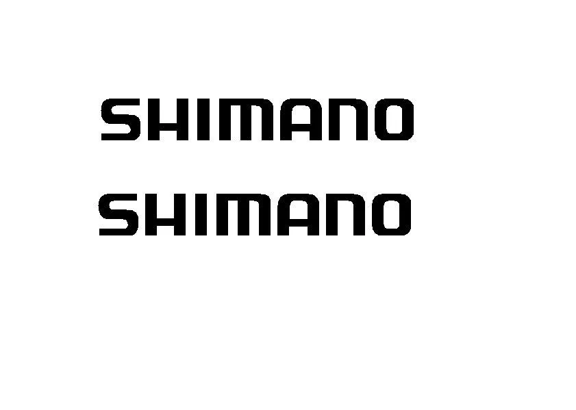 

For 2Pcs 2 Shimano Die Cut Vinyl Sticker Decal Bike Car Styling