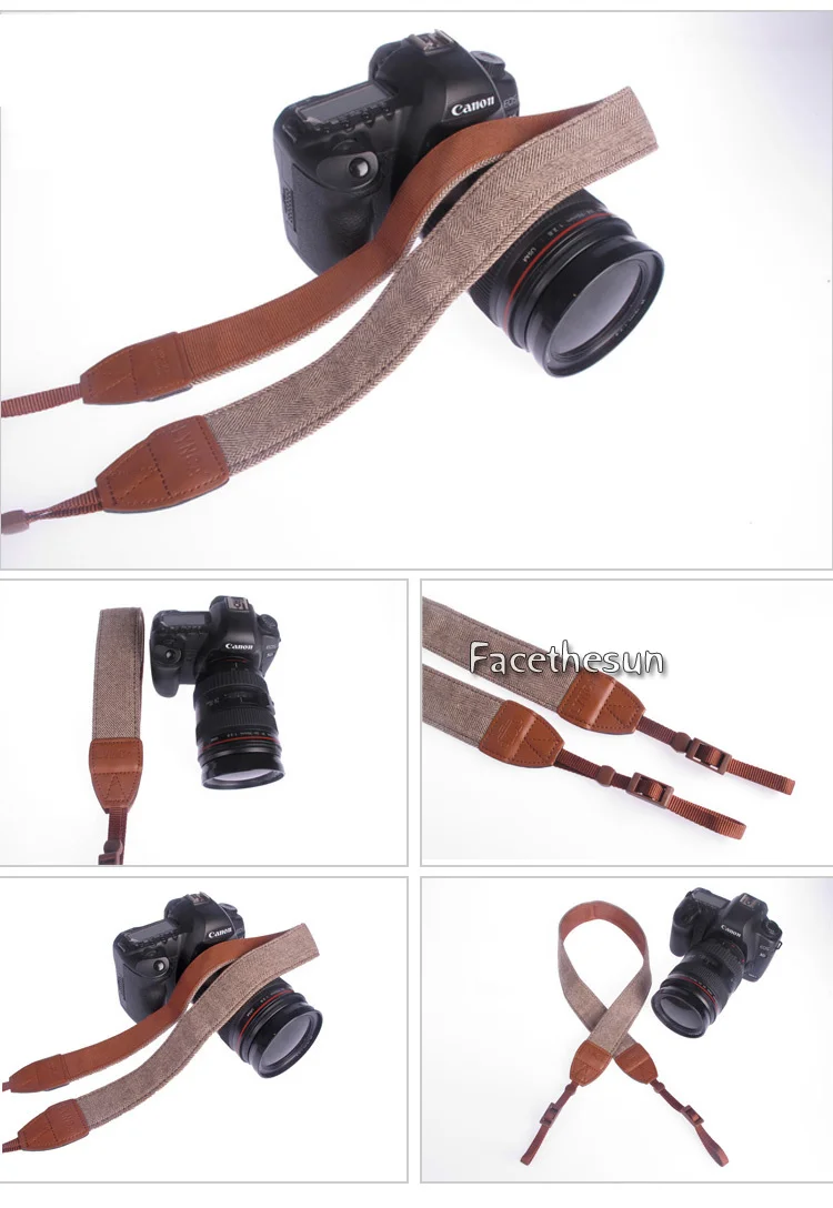 Vintage Camera shoulder strap neck belt for Canon Nikon LYN242-12