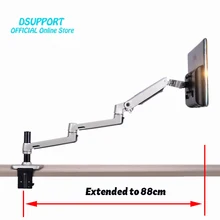 Aluminum Alloy Full Motion Free Lifting Ultra Long Arm 10-30 inch LED LCD Monitor Holder Lengthen Arm Monitor Mount Bracket Aluminum Alloy Full Motion Free Lifting Ultra Long Arm 10-30 inch LED LCD Monitor Holder Lengthen Arm Monitor Mount Bracket