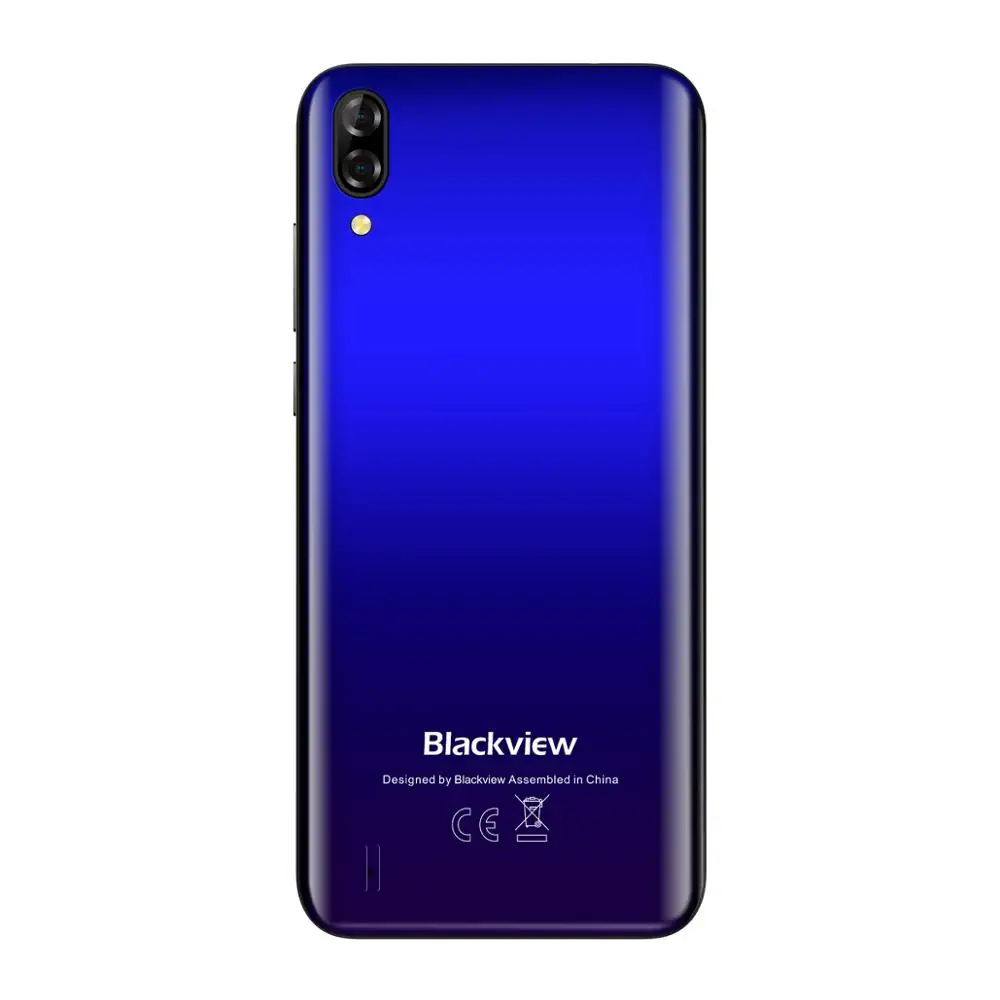 Blackview A60 Pro Телефон Android 9,0 3 ГБ ОЗУ 16 Гб ПЗУ смартфон 6,08" дисплей полный экран MT6761V четырехъядерный 8 Мп мобильный телефон - Цвет: Синий