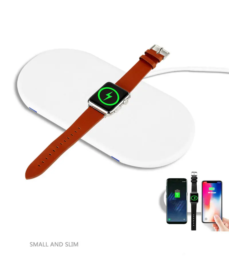 Хохлатое зарядное устройство для apple watch band series 4 3 2 1 Qi беспроводной IPhone X 8 Plus 10 Вт Быстрая зарядка 3 в 1 Зарядная площадка