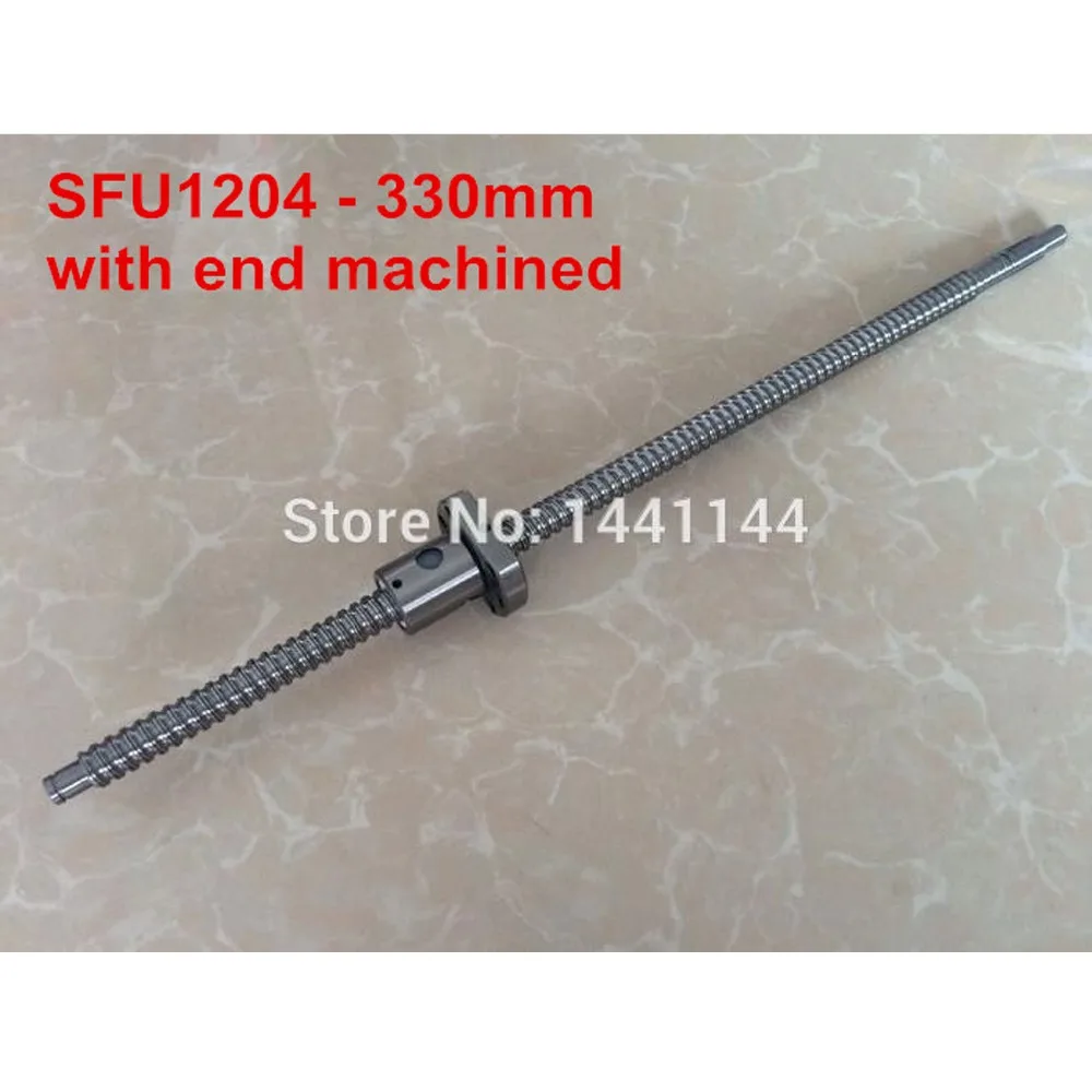 

SFU1204 Ballscrew: 1pc SFU1204 BallScrew 330mm + 1pc SFU1204 BallNut with end machining