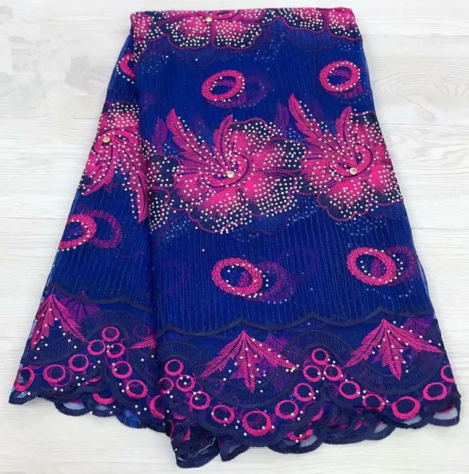 

New African French lace embroidered lace fabric, Dubai gauze lace fabric wedding dress