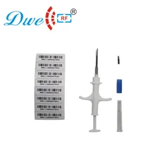 50 шт./лот iso 11784 rfid em4305 чип слежения скот поднятие стекла syinge микрочип mascotas для домашних животных
