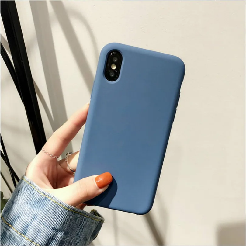 Цветной жидкий силиконовый чехол для iPhone 6 6s 7 8 Plus чехол для телефона для iPhone X XR XS MAX 7 8 6 6s чехол Чехол