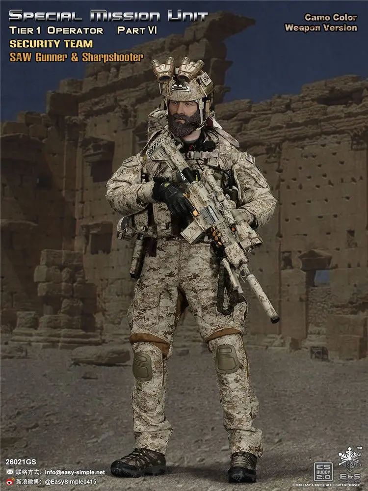 

Collectible Full Set Soldier Figure 26021GS 1/6 SMU Special Mission Unit Tier-1 Operator Part VI Deluxe Pack 12inch Collectible