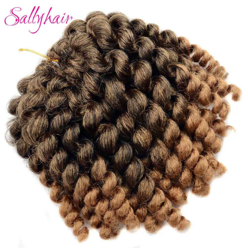 Sallyhair Jumpy Wand вязанные волосы Омбре косички синтетические кудрявые наращивание