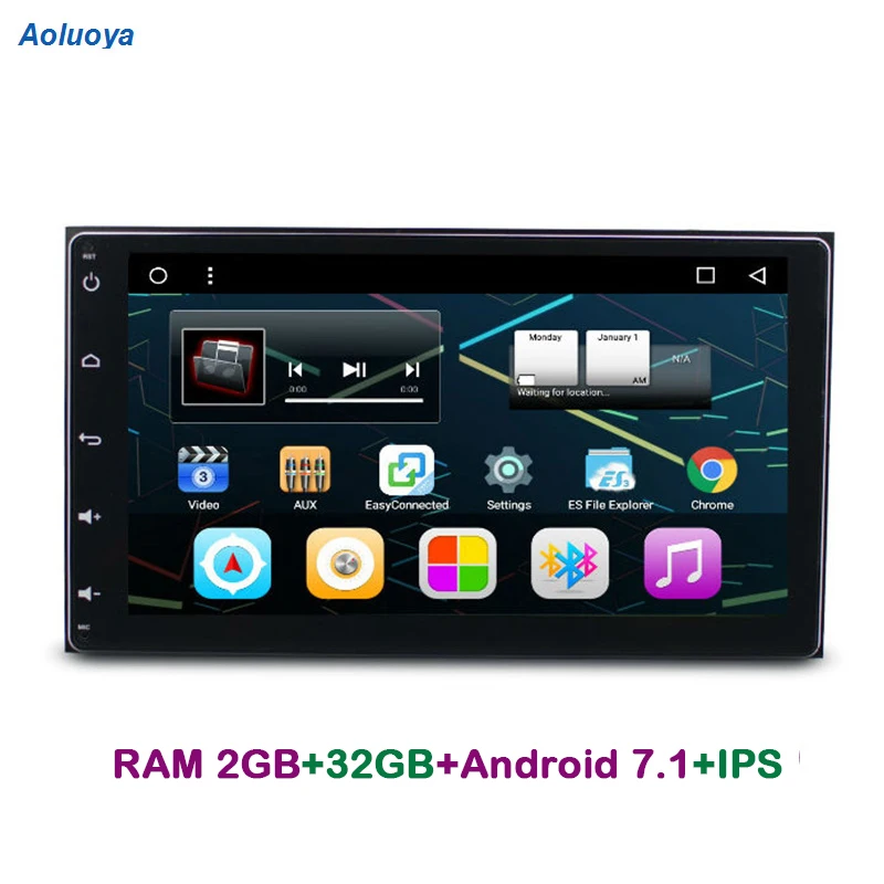 Aoluoya 9 &quotIPS RAM 2G ROM 32G четырехъядерный автомобильный dvd-плеер на основе Android для Toyota