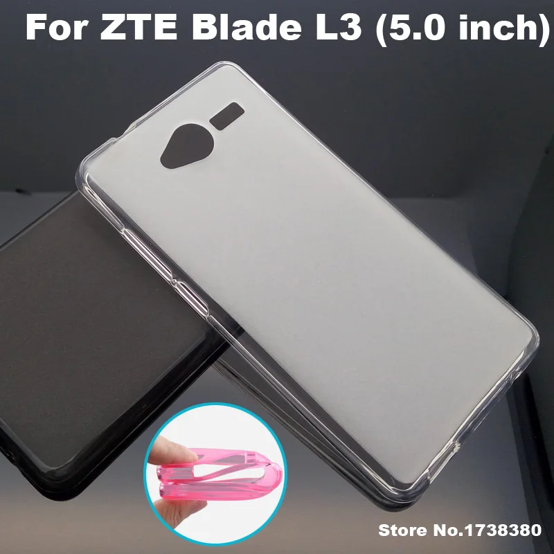 

ZTE Blade L3 Case Cover 4 Colors Matte TPU Soft Back Cover Phone Case For ZTE Blade L3 Back Cover Case (5.0 inch)