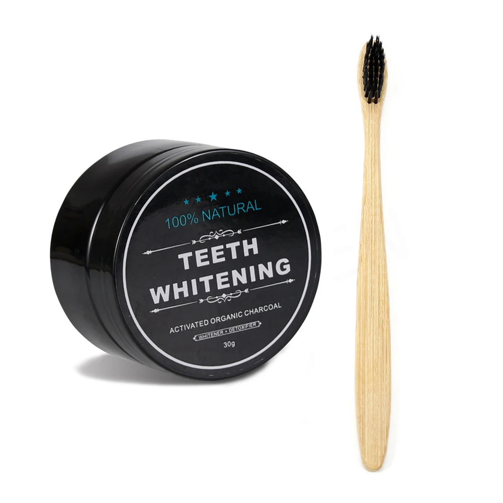 Natural Teeth Whitening Bamboo Charcoal Powder Strong Formula Whiten