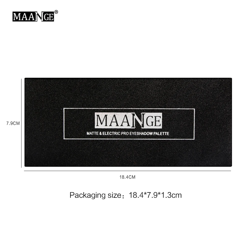 Палитра теней для век MAANGE 14 цветов мерцающие матовые пигментные тени косметика