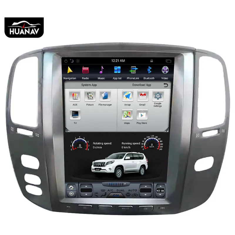 Clearance Android 7.1 no Car CD DVD Player GPS Navigation For Lexus LX470 2002-2007 car Radio player multimedia Stereo Auto Head unit tape 6