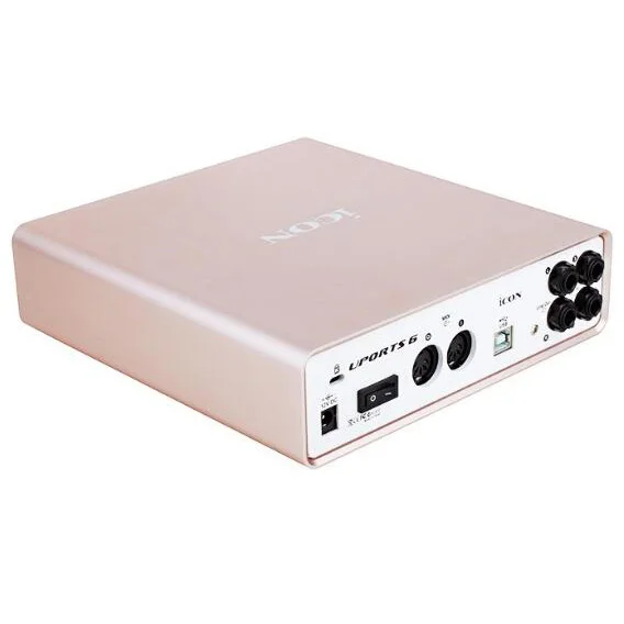 Оригинальная звуковая карта ICON Uports 6 24 битная 96/192 кГц 4 в 1/2 выход интерфейс USB для