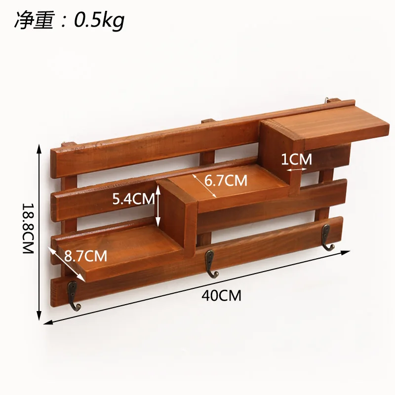 Скандинавские настенные декоративные полки для хранения, винтажная деревянная полка для хранения мелочей, декоративные настенные полки, органайзер, держатель для цветов - Цвет: A