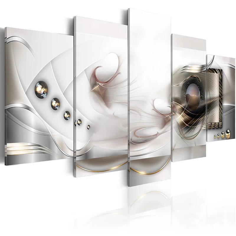 5 Pieces Printed Abstract series Canvas Oil Painting Decoration Wall Picture In Living Room Modern Art PJMT-B-305 | Дом и сад