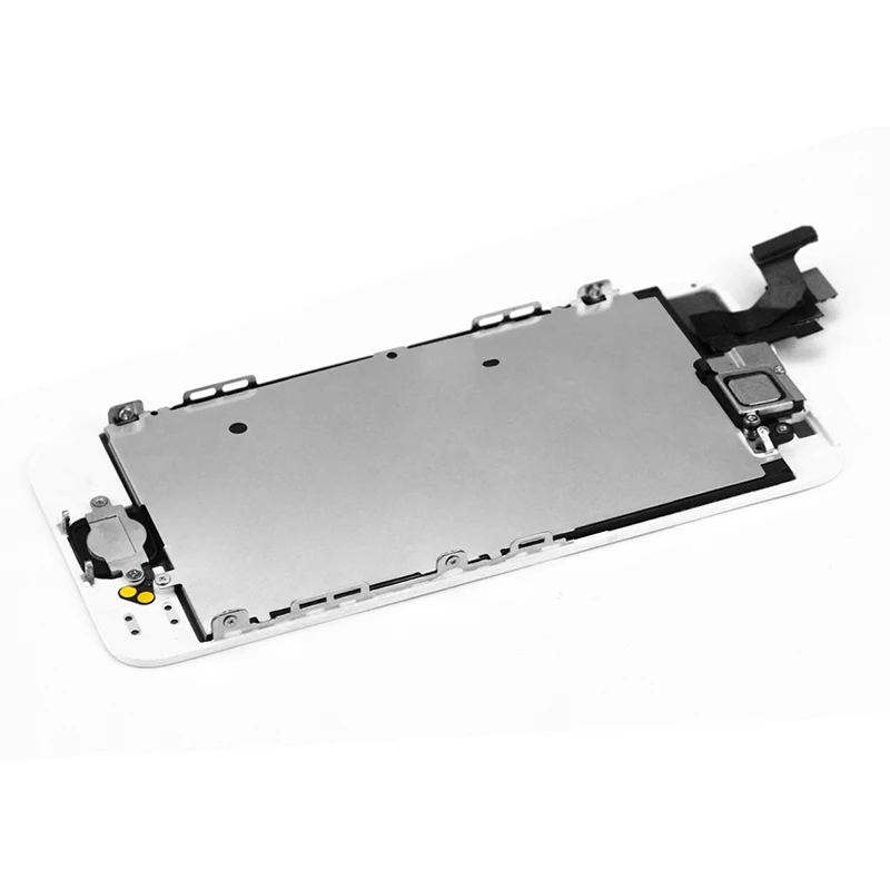 50 шт. оптовая цена ЖК дисплей для iPhone 5 кнопка домой + фронтальная камера