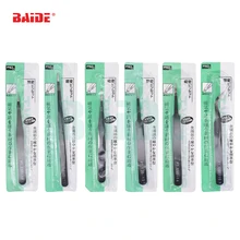 1,0 мм Антистатическая изогнутая прямая законцовка щипцы прецизионные паяльные пинцеты набор электронный ЭСР инструмент для пинцета