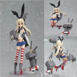 Аниме Kantai коллекция Shimakaze Figma 214 ПВХ фигурка модель игрушки куклы 15 см Y6280