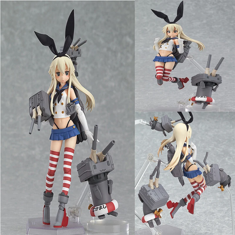 

Anime Kantai Collection Shimakaze Figma 214 PVC Action Figure Model Doll Toy 15cm Y6280