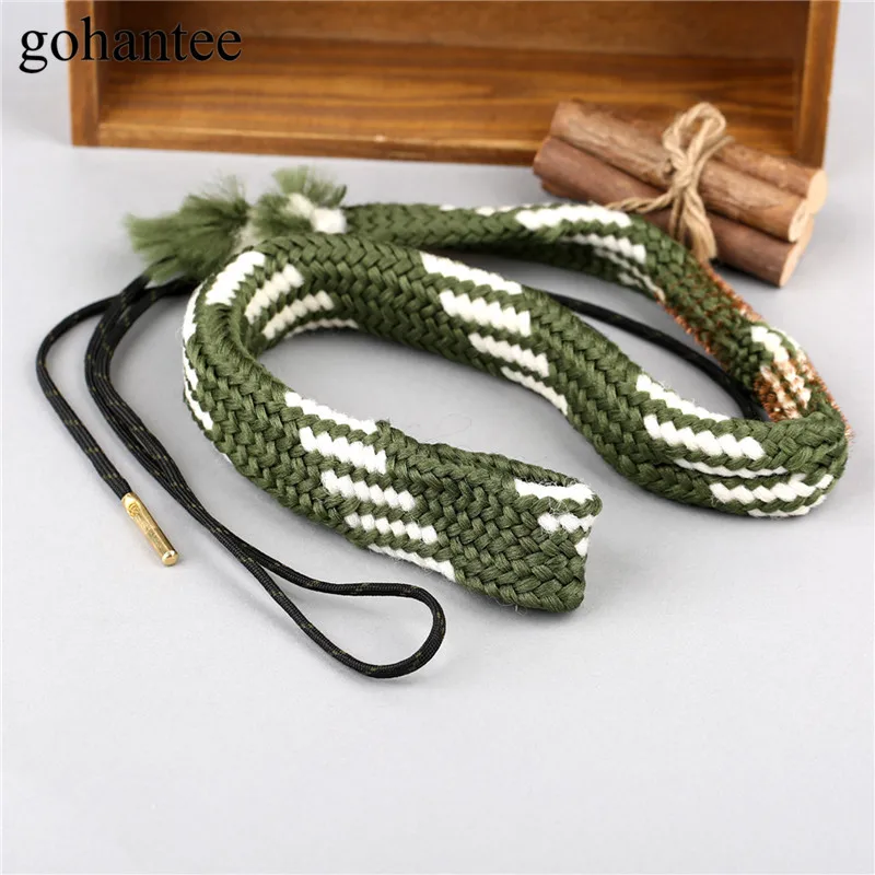 gohantee Tactical Gun Boresnake Cleaning Rope Clean Kit fit 20GA 20 Gauge Caliber Hunting Sling Barrel Cleaner for Pistol/Rifles