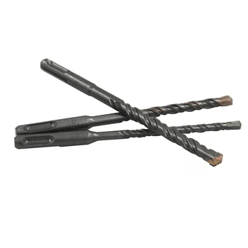 

3pcs Stone Concrete Wall Impact Drill Set Fine Round Handle Two-Pit Two-Slot Electric Hammer Drill Sds Plus