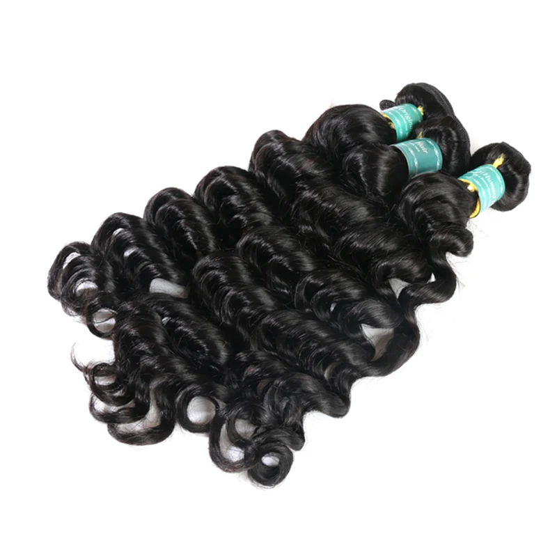 Ali Fumi queen hair 10 шт./партия Свободные глубокие перуанские накладные волосы пучки