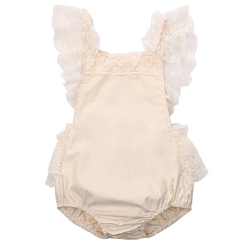 

2018 New Summer Baby Romper Girl's Princess White Lace Romper Baby Clothes Newborn Backless Jumpsuit