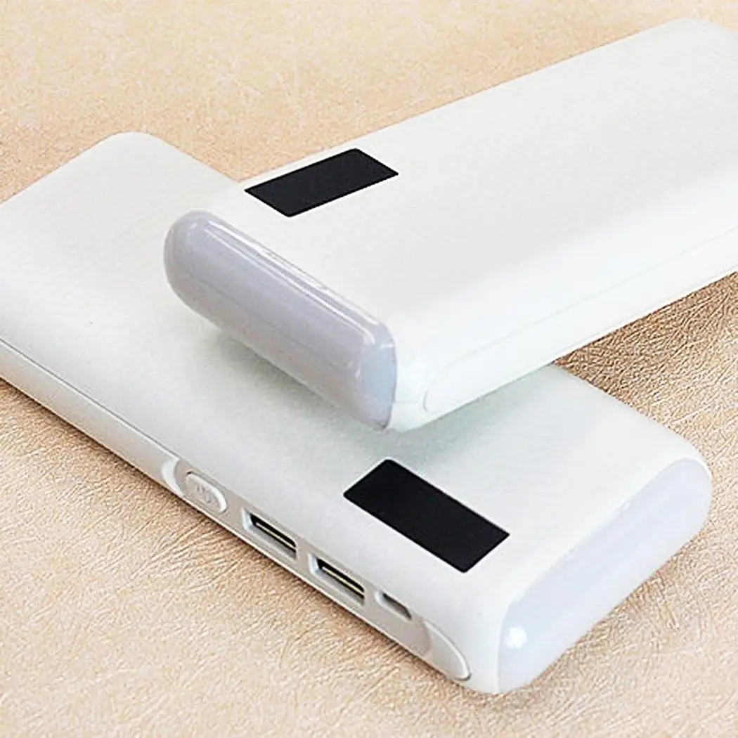 

Portable 20000mAh Powerbank 2 USB White Led Digital Display Power Bank for iPhone Xiaomi LG Note 8