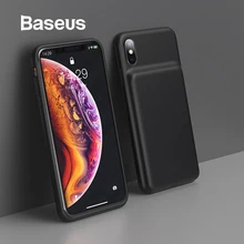 Baseus чехол для зарядного устройства для iPhone Xs Max XR Xs X супер тонкий кожаный чехол для внешних аккумуляторов Liqiod