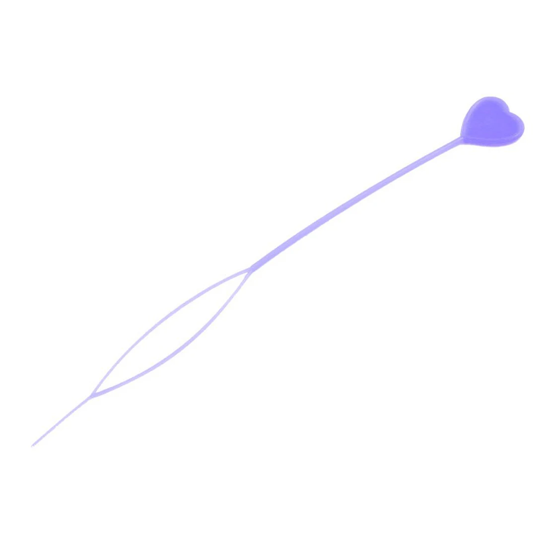 4 шт. фиолетовое украшение в виде сердца Y форма волос конский хвост Стайлинг производитель
