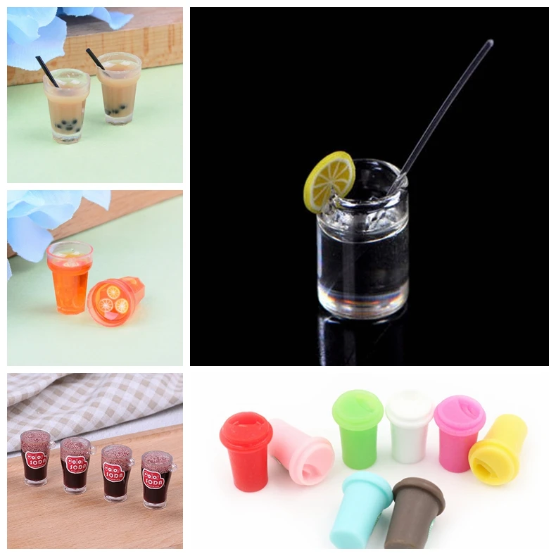 

1pc Mini Cup Coke Drinks Model Pretend Play Toys Dollhouse Accessory Gifts For Kid Children High Quality