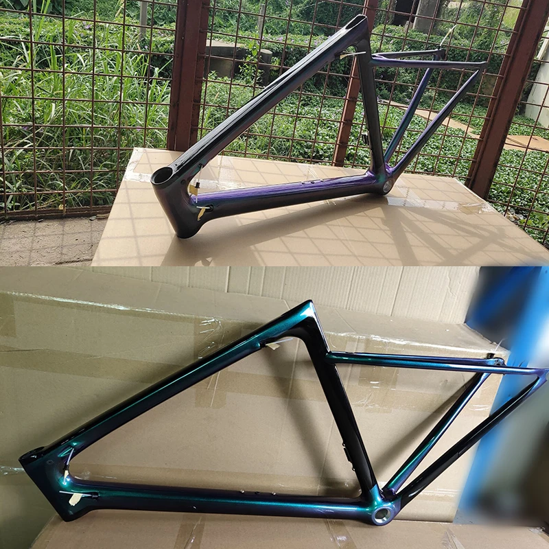 Top Rainbow lightweight Road carbon Bike frame UD Full carbon fiber frameset PF30/BB68/BB30 bicycle frame part can customized paint 5