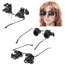 Хорошая сделка дизайн очки-бинокли Тип 20X Часы Ремонт лупа с светодиодный светильник