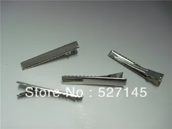 

200Pcs/Lot Metal Hair Clips Base Barrette Finding 5.6cm free shipping
