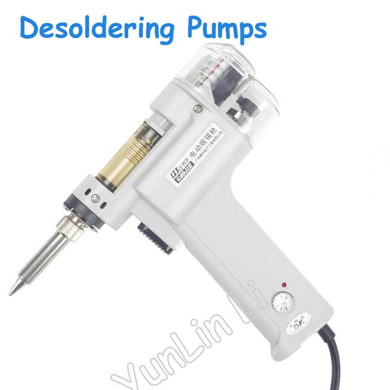 

220V/110V Desoldering Pumps 100W Adjustable Temperature Electric Soldering Irons Hot Air Gun Soldering Tool Kit S-995A