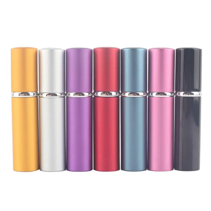 

300pcs/lot High Quality 5ML Fashion Refillable Empty Atomizers Travel Perfume Bottles Wholesale