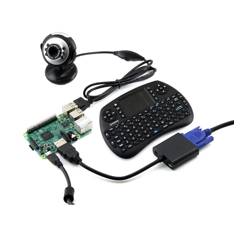 Lowest Price Waveshare Raspberry Pi 3 Model B Development Kits+ Camera +Mini Wireless Keyboard+ Micro SD Card = RPi3 B Package C Lowest Price Waveshare Raspberry Pi 3 Model B Development Kits+ Camera +Mini Wireless Keyboard+ Micro SD Card = RPi3 B Package C