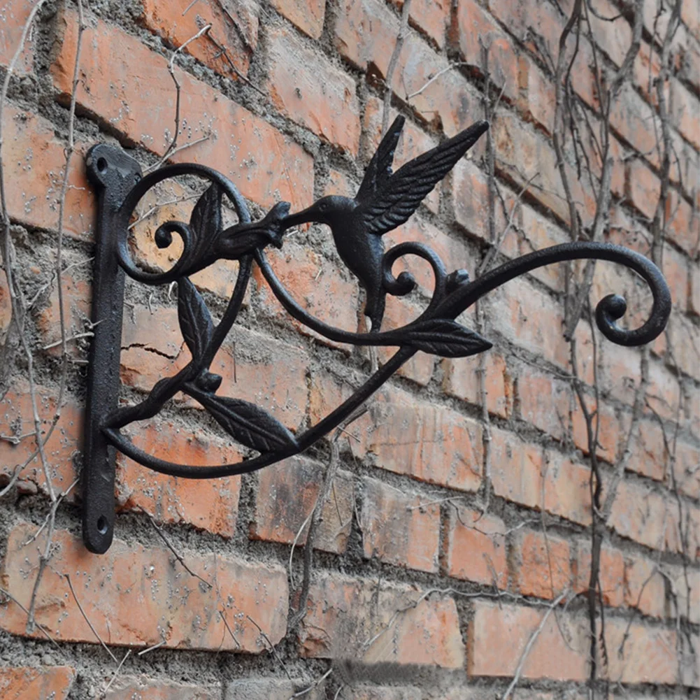 

Durable Decorative Hook For Flower Pots Cast Iron Wrought Home Use Wall Mounted Garden Bracket Modern Hanging Basket Hanger