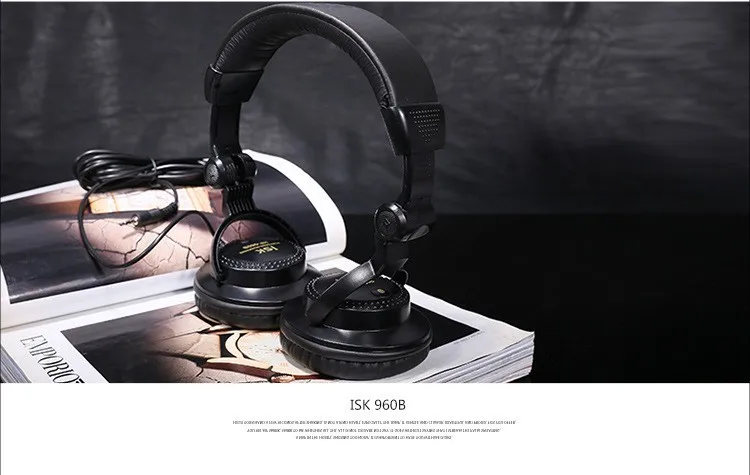 Оригинальные ISK HP-960B наушники, наушники auriculares, профессиональные студийные мониторы, динамические стерео DJ наушники, HD гарнитура, наушники