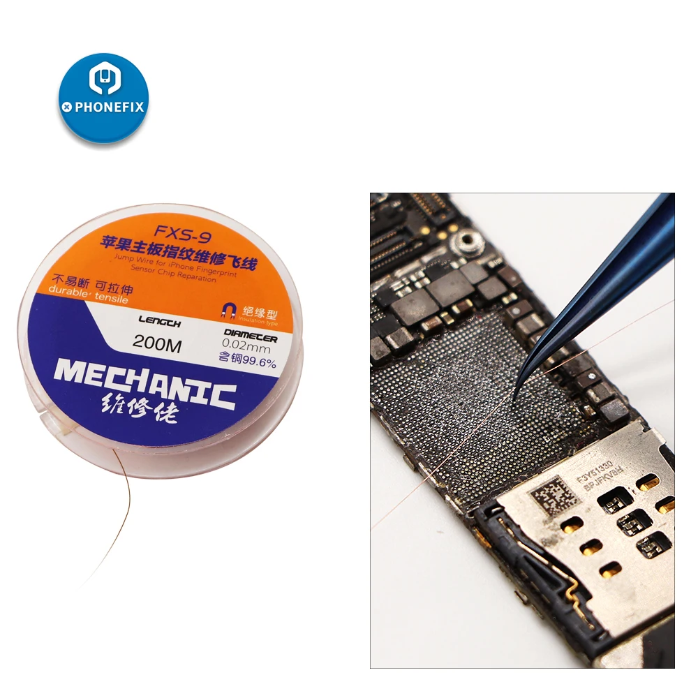 

High quality Stainless Steel Titanium Alloy Tweezers Motherboard Jump Line Repair phone PCB Soldering Jumper Wire Conductor Wire