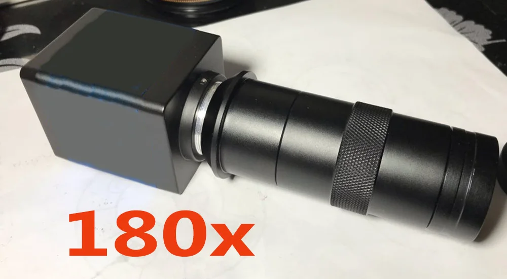 HDMI VGA 1080P 16MP 180X 1/3 &quot60F/S промышленный видеомикроскоп камера с фотообъективом для