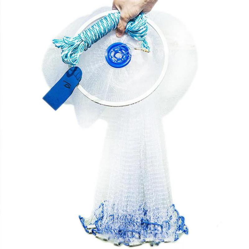 

High Strengthen Nylon Monofilament Small Mesh Cast Hand Throw Fishing Net Catch Fishing Network